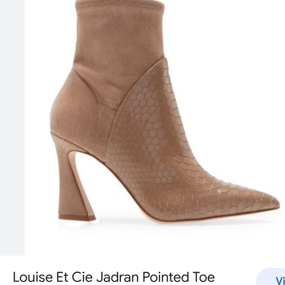 Louise et Cie Jadran Nude/Tan Pointed Toe Bootie 7M - Picture 10 of 14